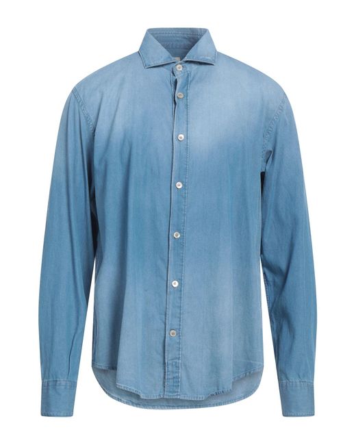 Eleventy Blue Denim Shirt for men