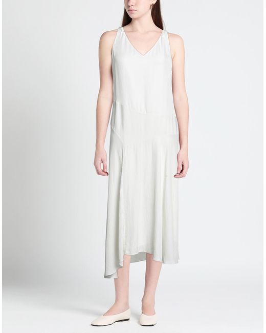 Vestido midi Theory de color White