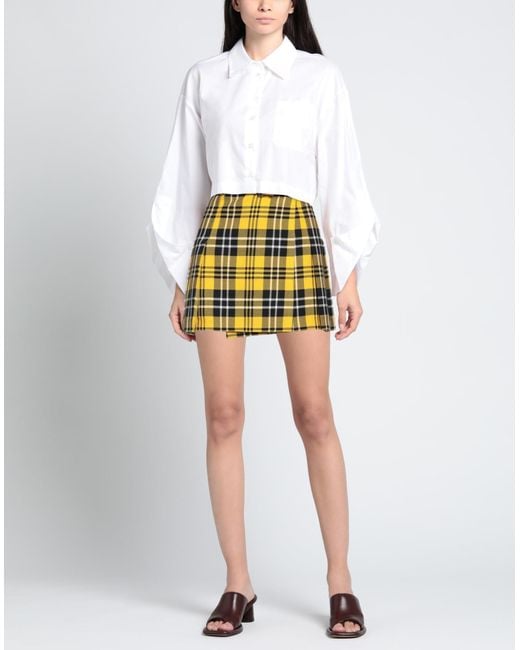 Dior Yellow Mini Skirt