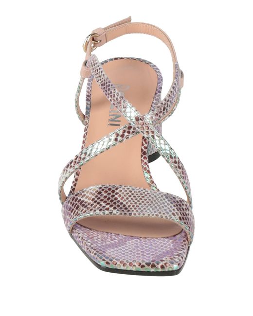 Pollini Natural Sandals Leather