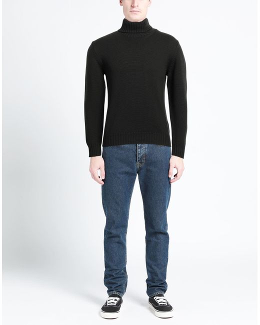 Cuello alto Alpha Studio de hombre de color Black