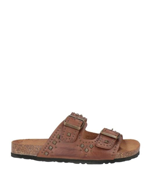Ovyè Brown Sandals Calfskin
