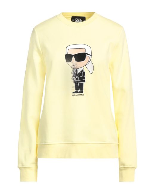 Felpa di Karl Lagerfeld in Yellow
