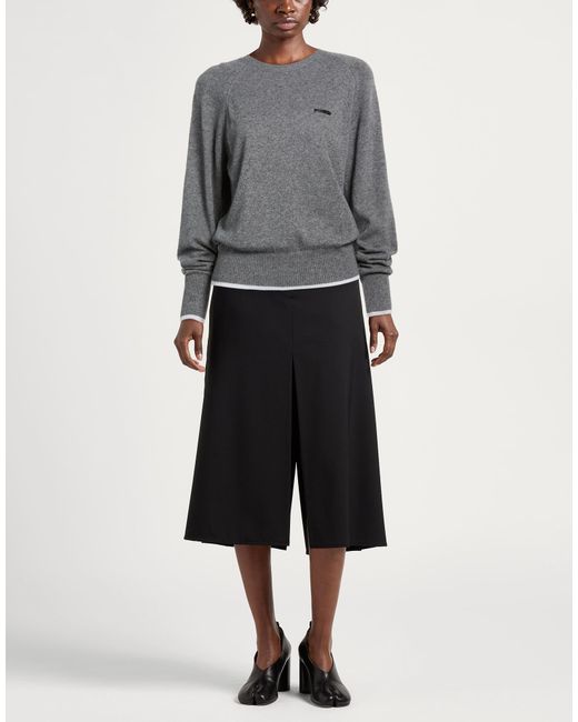 Pinko Gray Sweater Wool, Viscose, Nylon, Cashmere, Metal Fiber