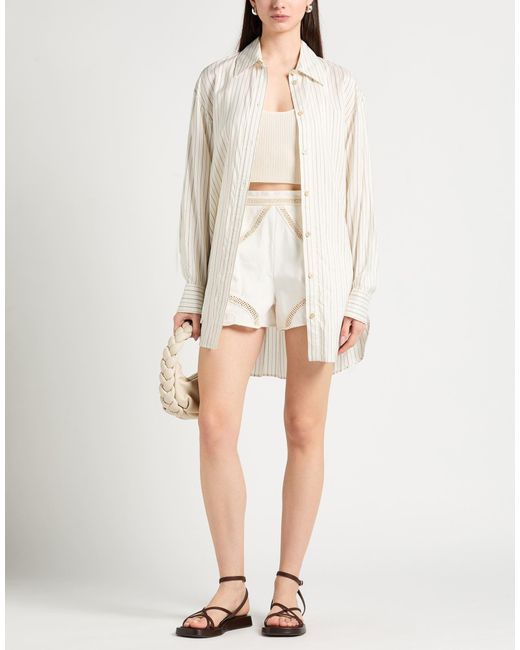 Maje White Shorts & Bermuda Shorts