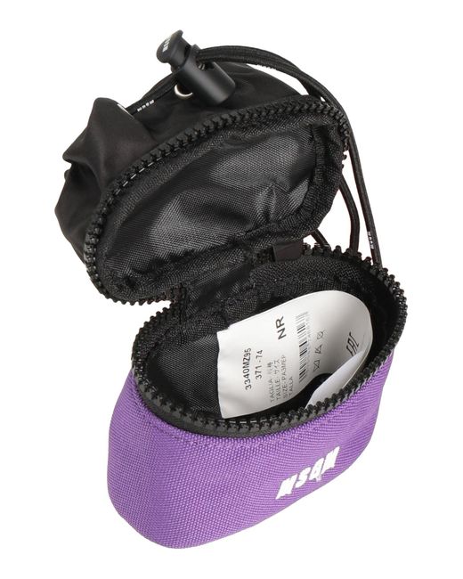 MSGM Purple Cross-Body Bag Polyester, Polyamide for men