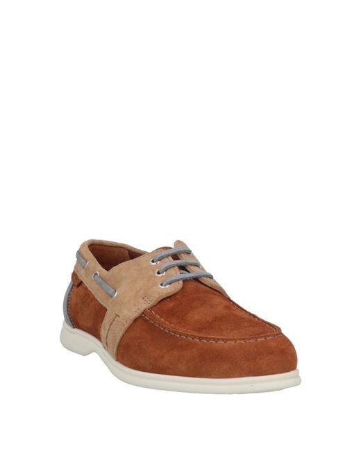 Testoni Brown Loafers Leather for men
