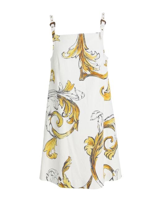 Versace Jeans Couture White Mini Dresses
