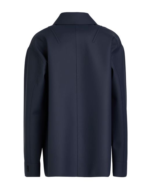 Add Blue Overcoat & Trench Coat