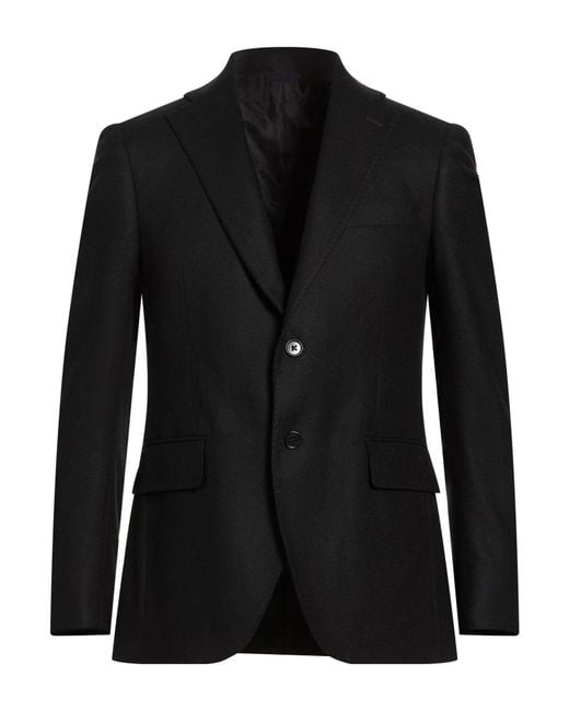 Tombolini Black Blazer Cashmere for men