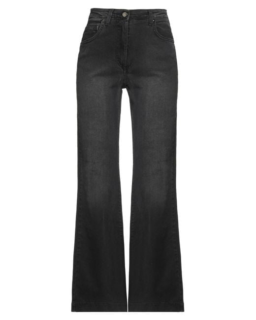 Pantalon En Jean Clips en coloris Black