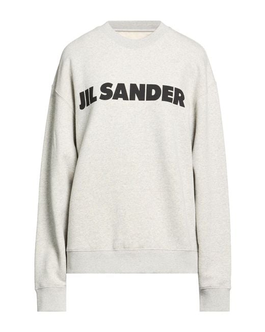 Jil Sander Gray Light Sweatshirt Cotton