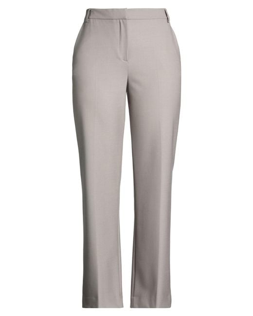 Antonelli Gray Pants Polyester, Virgin Wool, Elastane