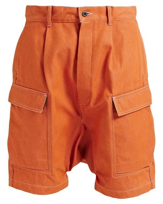 Rick Owens Orange Shorts & Bermuda Shorts for men