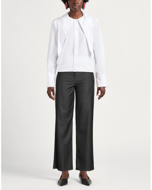ViCOLO Gray Charcoal Pants Polyester, Viscose