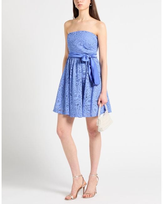 Marella Blue Mini Dress Polyamide, Elastane