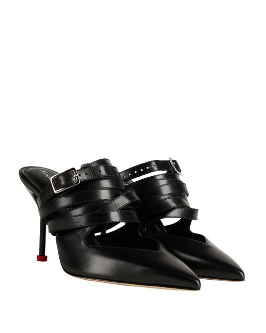 McQueen Black Mules & Clogs