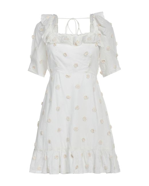 Rixo White Mini Dress