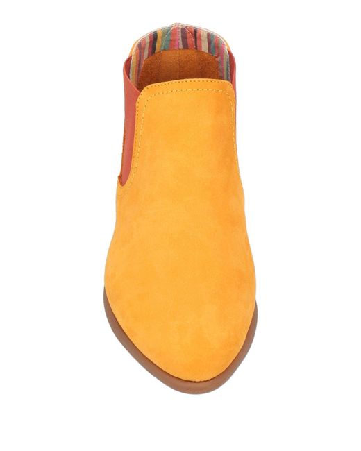 The Flexx Orange Ankle Boots