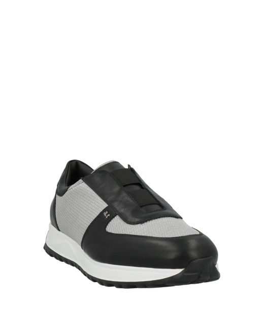 A.Testoni Black Sneakers for men