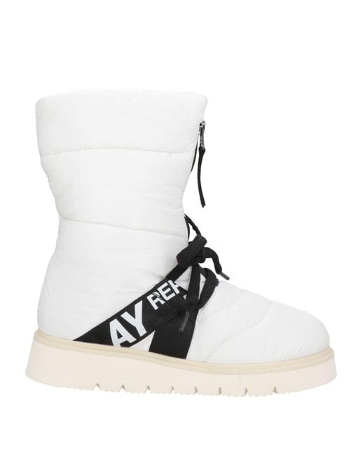 Replay White Ankle Boots