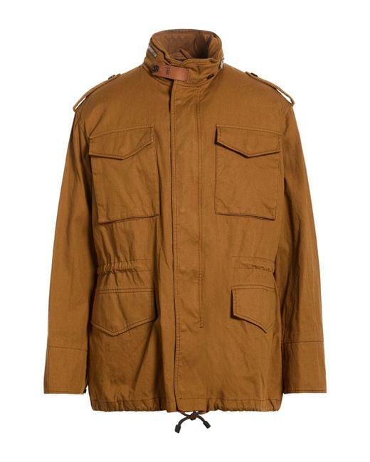 Tod's Brown Tan Jacket Cotton, Linen for men