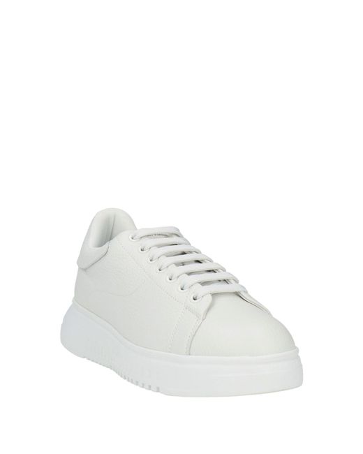 Emporio Armani White Sneakers Leather