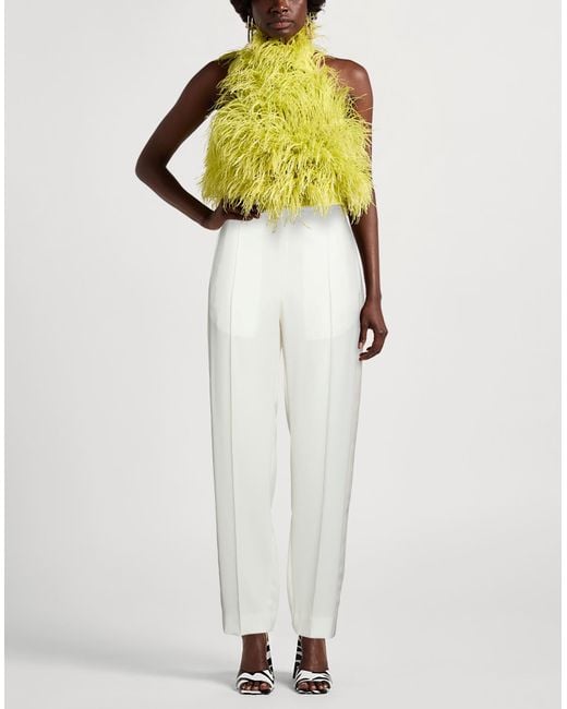 Eleventy White Trouser