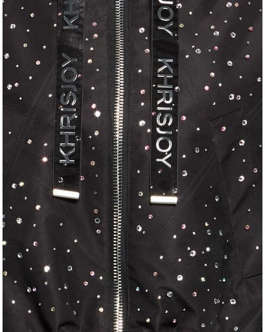 Khrisjoy Black Jacket Polyester, Polyurethane