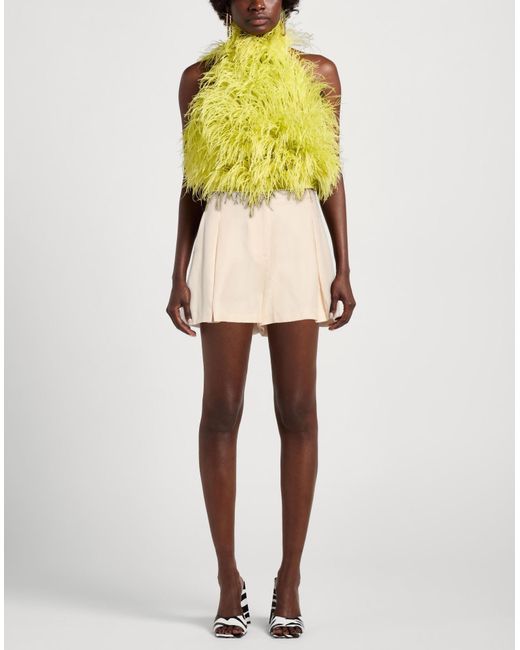 Twinset Natural Shorts & Bermuda Shorts Viscose, Linen