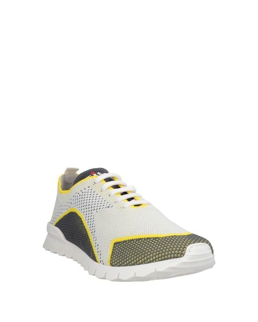 Kiton Green Sneakers Cotton, Elastane for men