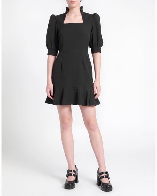 ACTUALEE Black Mini Dress