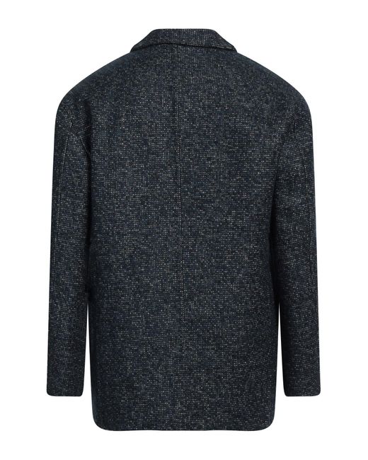 Dior Blue Coat Virgin Wool, Polyester, Acrylic, Alpaca Wool, Cotton for men