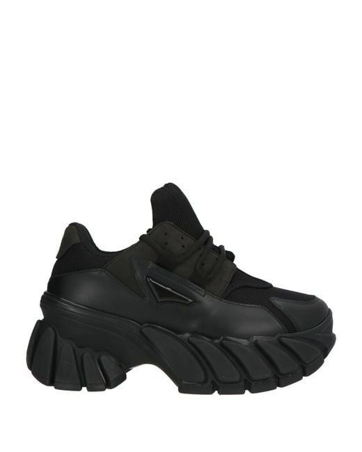 Maison Margiela Black Sneakers Textile Fibers
