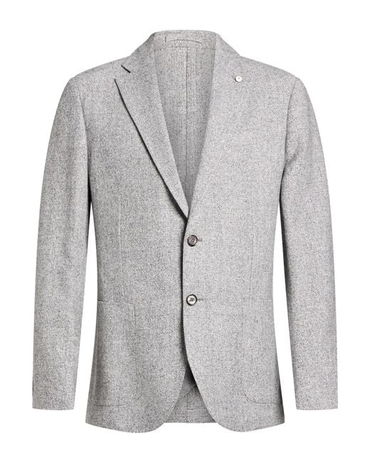 Circolo 1901 Gray Blazer Virgin Wool, Linen, Cashmere for men