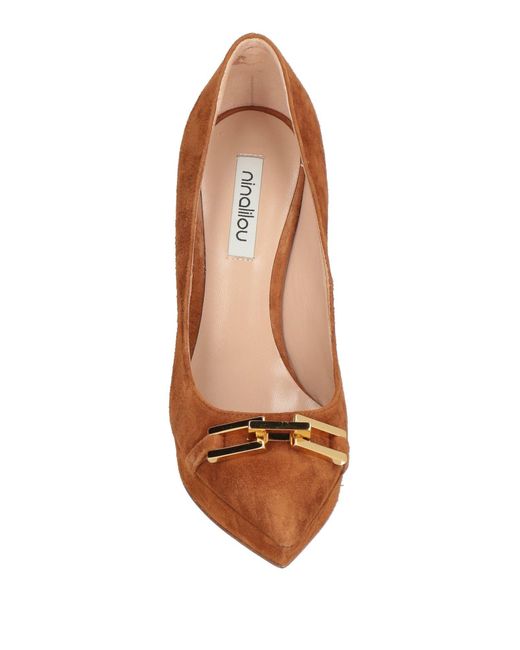 Ninalilou Brown Pumps Leather