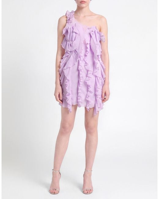 EUREKA by BABYLON Purple Mini Dress Polyester