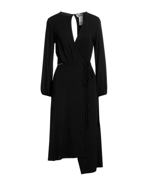 Anna Molinari Black Midi Dress