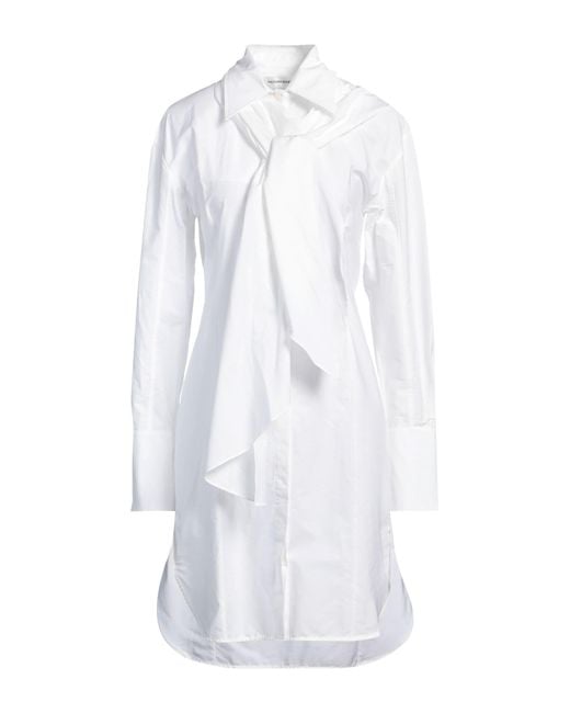 Victoria Beckham White Midi Dress Organic Cotton, Polyester, Recycled Polyester