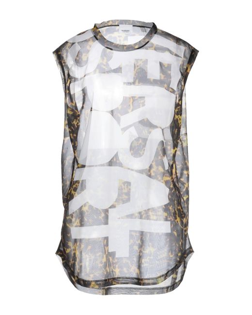 Top Burberry de color Gray