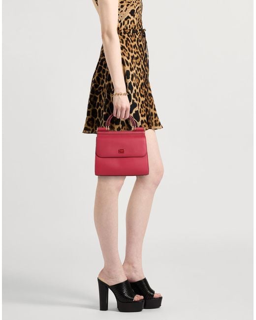 Dolce & Gabbana Red Devotion -- Handbag Lambskin