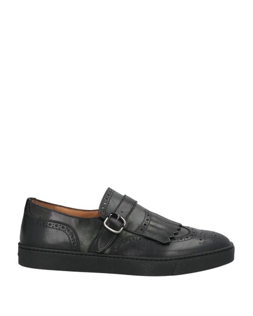 Santoni Black Loafer for men