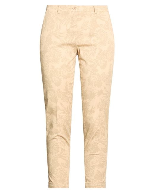 19.70 Nineteen Seventy Natural Pants Cotton, Elastane