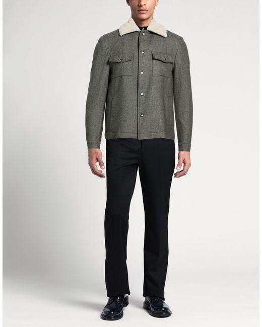 Luigi Borrelli Napoli Gray Jacket for men