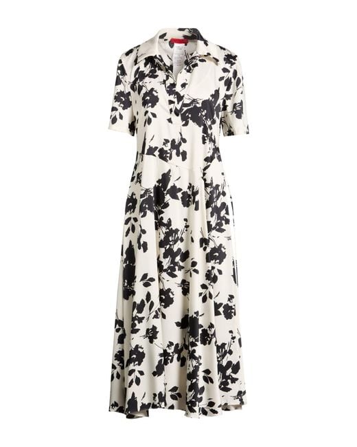 MAX&Co. White Midi Dresses