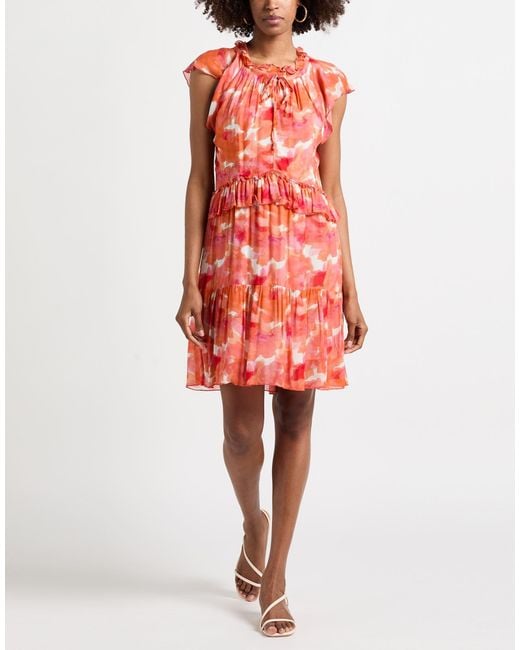 Caractere Red Mini Dress Viscose