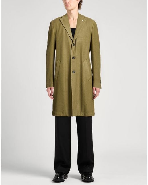 L.b.m. 1911 Green Coat Wool, Nylon for men