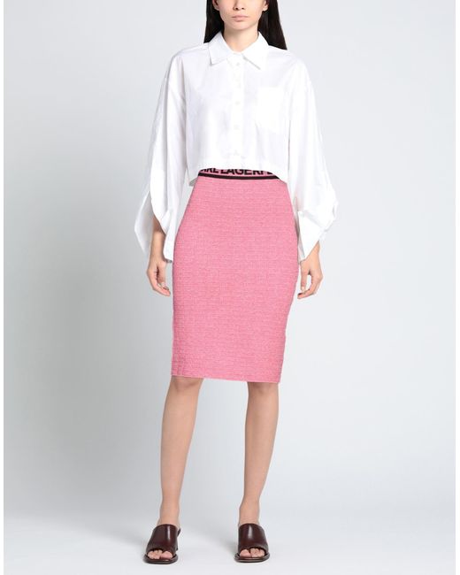 Karl Lagerfeld Pink Midi Skirt