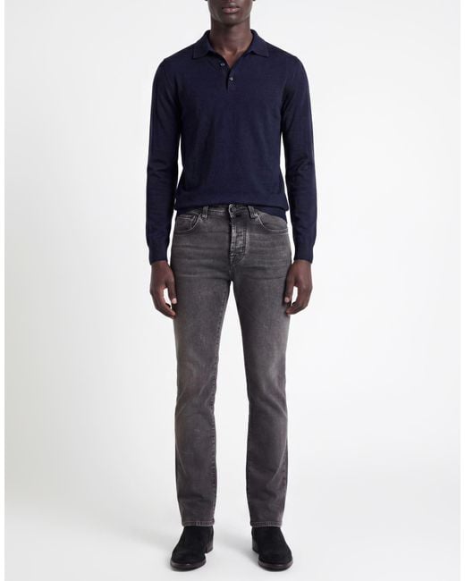 Jacob Cohen Gray Jeans Cotton, Polyester, Elastane for men