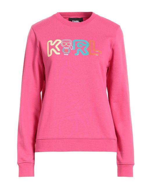 Sweat-shirt Karl Lagerfeld en coloris Pink